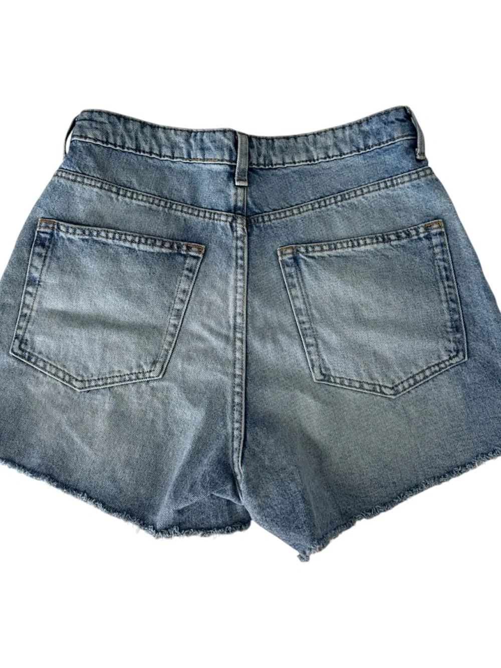 Women's Light Blue Denim Cutoff Shorts